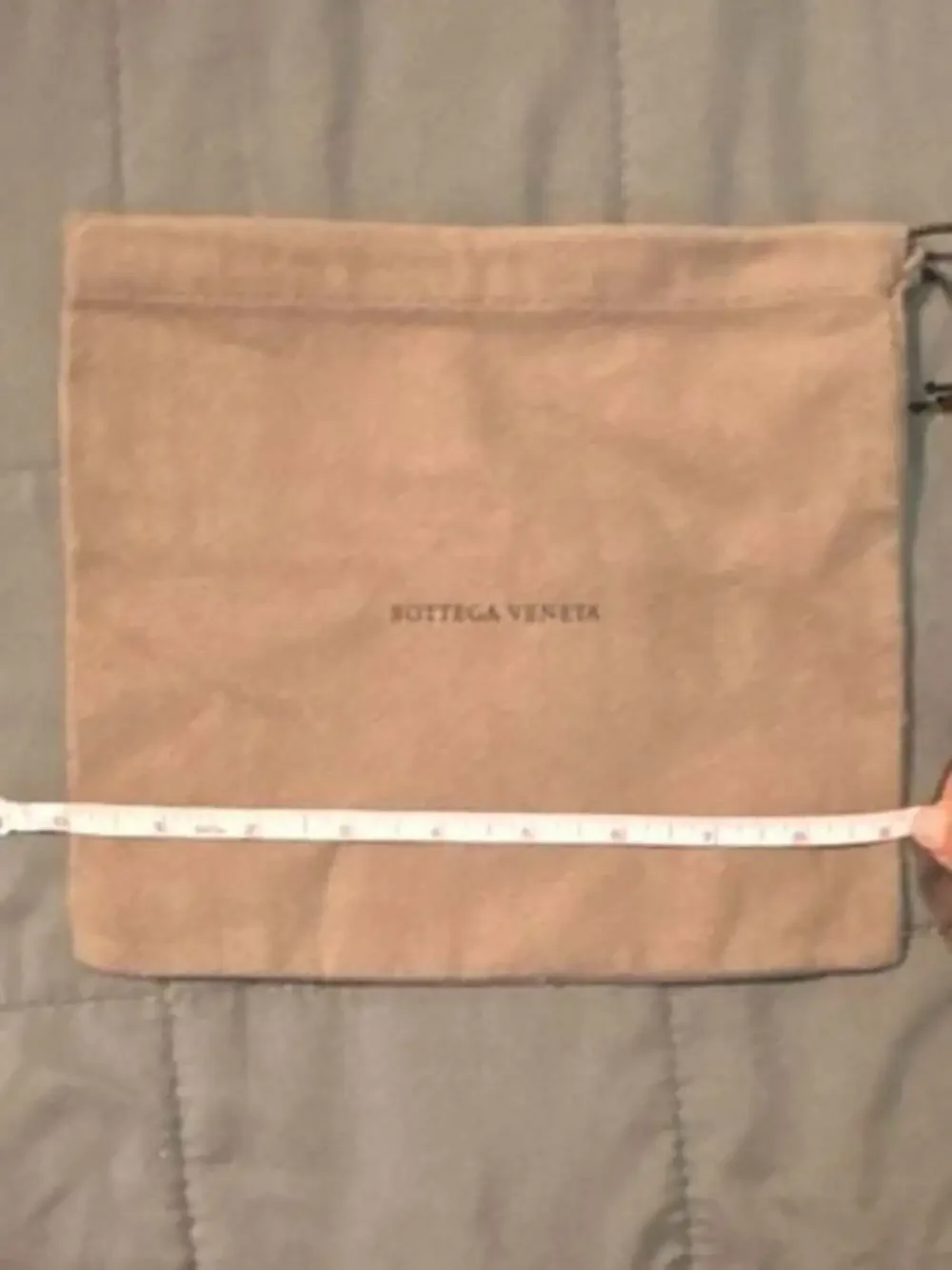 Bottega Veneta Brown Flannel Suede Drawstring Dust Bag